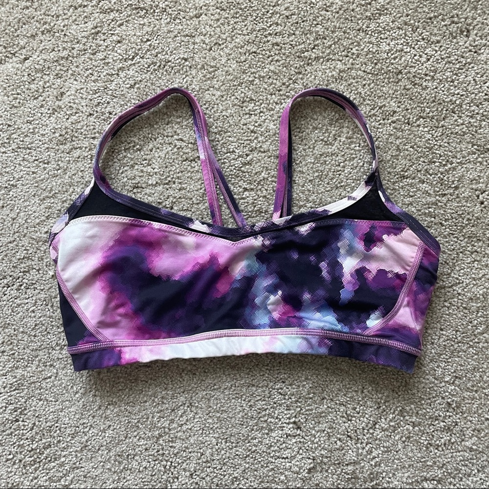 purple Lululemon sports bra size 12